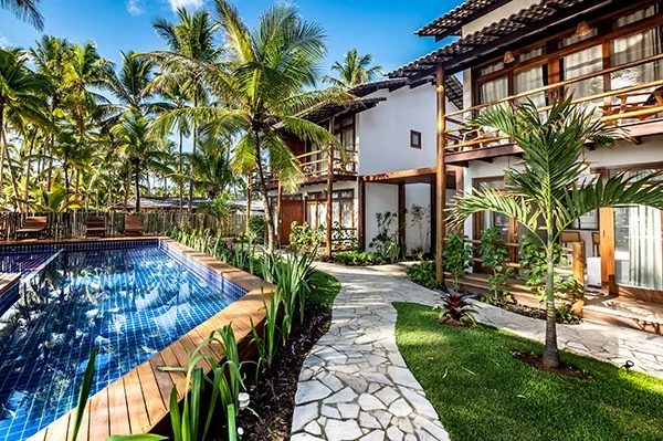 Flats e piscina do Dreamland Bungalows