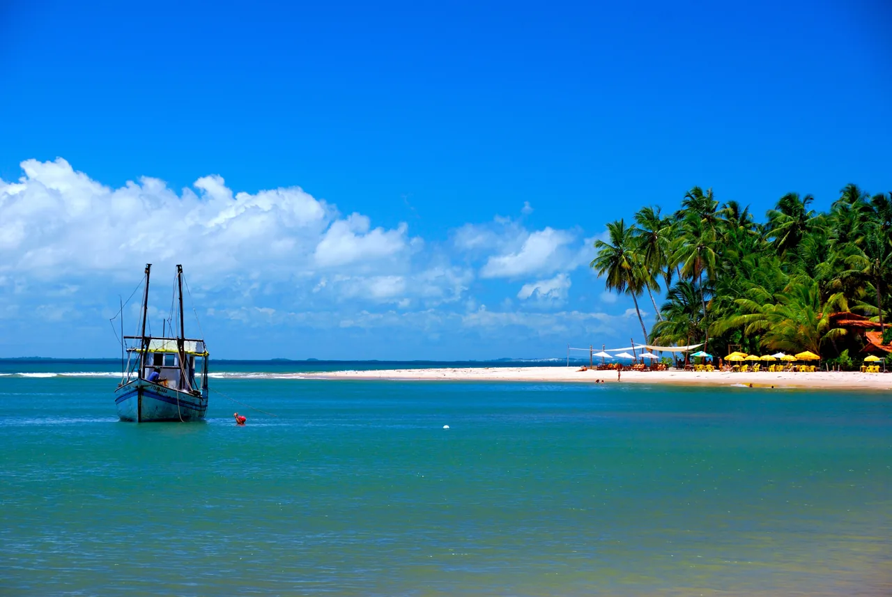 Paisagem de Barra Grande divulgada pela Pousada El Capitan
